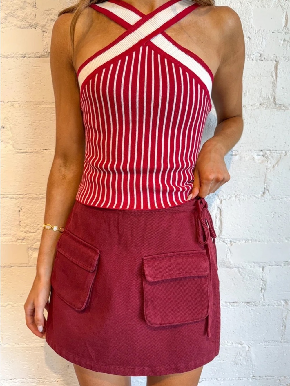 Denim Mini Skort